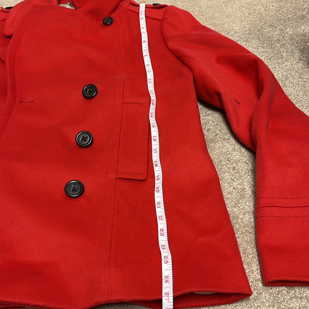 J. Crew red pea coat - Picture 8 of 10